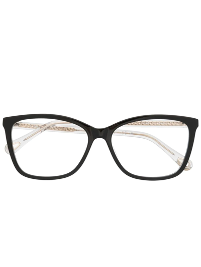 Chloé Square-frame Glasses In Black