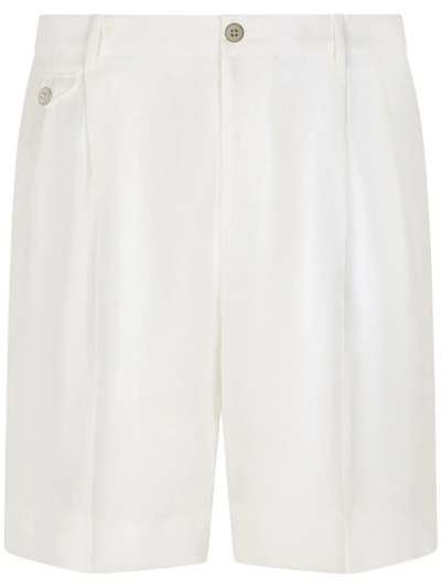 Dolce & Gabbana Straight-leg Tailored Shorts In White