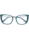 Tom Ford Cat-eye Frame Optical Glasses In Blau