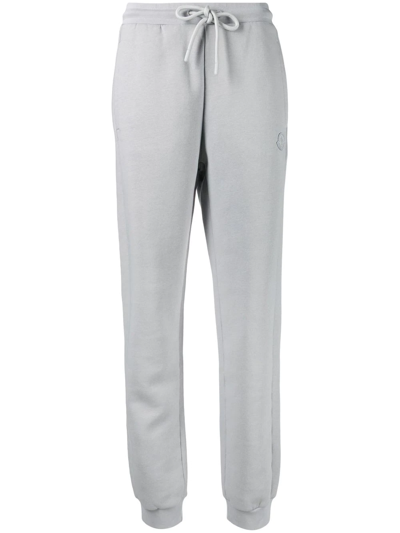 Moncler Logo-patch Drawstring Track Pants In Grey