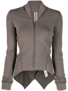Rick Owens Zip-through Jumper In Grau