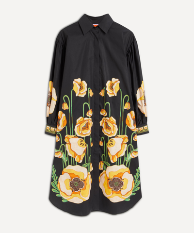 La Doublej Big Cotton Shirt Dress In Black
