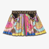 VERSACE GIRLS PINK I VENTAGLI SKIRT