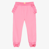 WAUW CAPOW BY BANGBANG GIRLS PINK COTTON JOGGERS