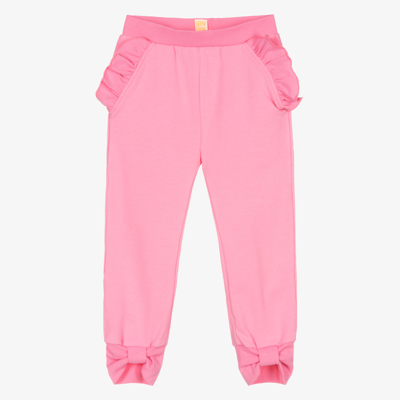 Wauw Capow By Bangbang Kids'  Girls Pink Cotton Joggers