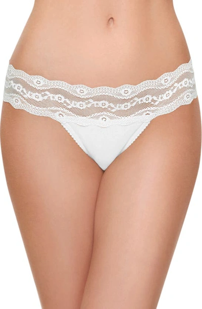B.tempt'd By Wacoal B.adorable Thong Panty In Pale Peach