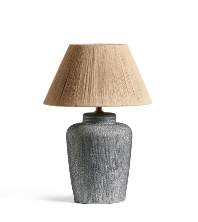 Oka Tall Mertensii Table Lamp - Multi In Gray