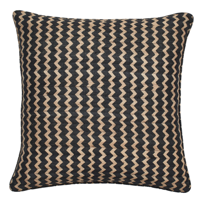 Oka Grassetto Zigzags Pillow Cover - Cedar Green/indigo
