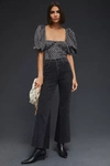 Askk Ny The Geek Crop Flare Jeans In Black