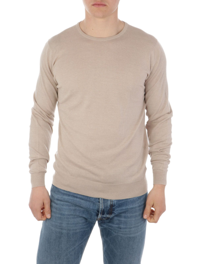 John Smedley Mens Brown Wool Sweater