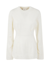 COMME DES GARÇONS COMME DES GARÇONS WOMEN'S WHITE OTHER MATERIALS SWEATER,GJN501W22BIANCO M