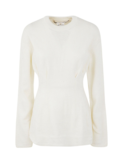 Comme Des Garçons Comme Des Gar Ons Womens White Other Materials Sweater In Off White