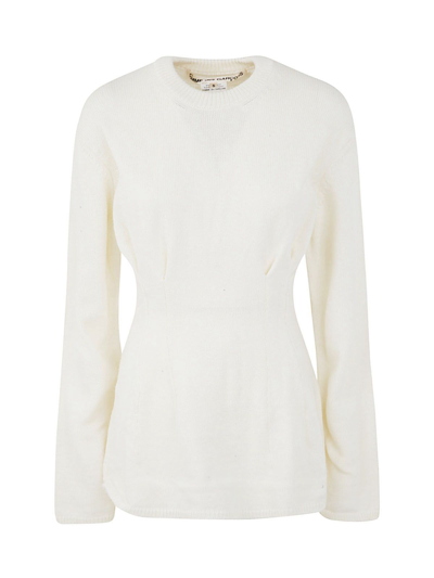 Comme Des Garçons Comme Des Gar Ons Womens White Other Materials Sweater