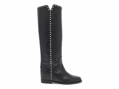 Via Roma 15 Women's  Black Other Materials Boots