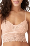 B.tempt'd By Wacoal Eyelete Bralette In Pale Peach