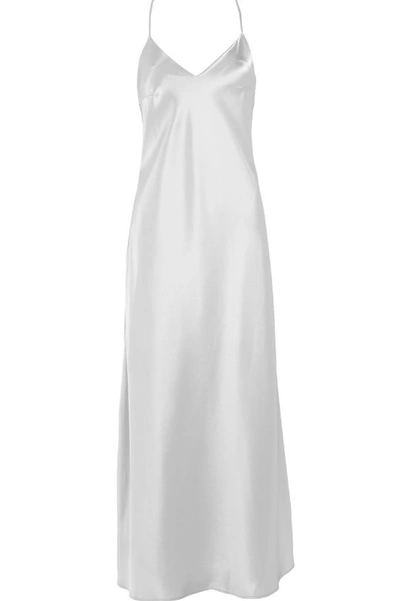 Natalie Chapmann Silk Satin Cross Back Dress