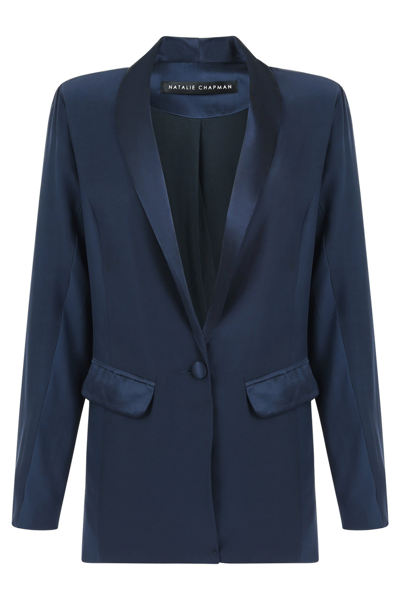 Natalie Chapmann Silk Tuxedo Jacket