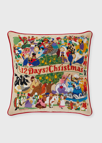 Catstudio 12 Days Of Christmas Organic Cotton Pillow