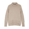 Lisa Yang Heidi Stone Roll-neck Cashmere Jumper In Beige