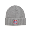 Canada Goose Arctic Disc Knitted Wool Beanie In Grey