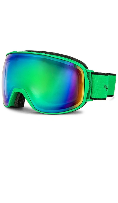 Bottega Veneta Mirrored Ski Goggles In Green-green-green