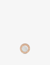 Bvlgari 18ct Rose-gold And Mother Of Pearl Single Stud Earring In Rose Gold