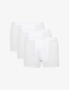 CDLP CDLP MEN'S WHITE MID-RISE STRETCH-JERSEY BOXER BRIEFS PACK OF THREE,58978048