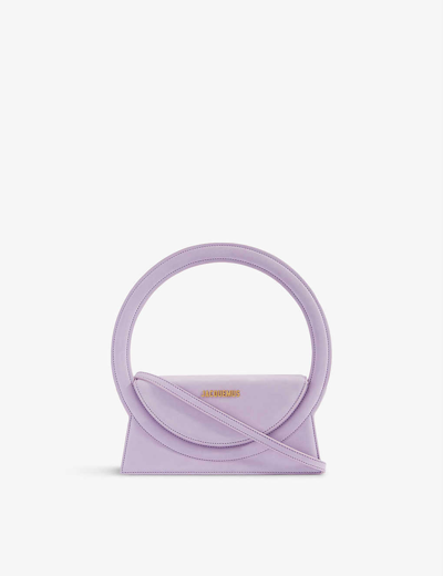 Jacquemus Purple Le Sac Rond Leather Shoulder Bag