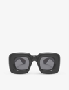 Loewe Inflated Oversized Square-frame Acetate Sunglasses In Black