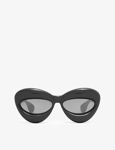 Loewe G00036ix02 Cat-eye Acetate Sunglasses In Black