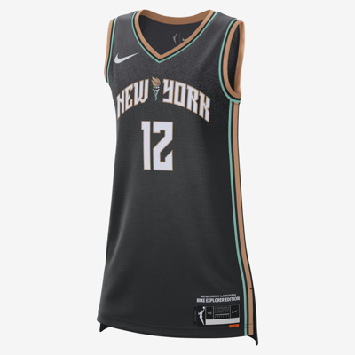 Nike New York Liberty Explorer Edition  Women's Dri-fit Wnba Victory Jersey In Black