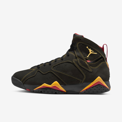 Jordan Men's Air  7 Retro Shoes In Black/yellow/red