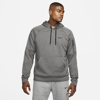 Nike Men's  Therma Therma-fit Hooded Fitness Pullover In Grey