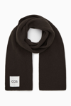 Cos Ribbed Wool And Cashmere-blend Scarf