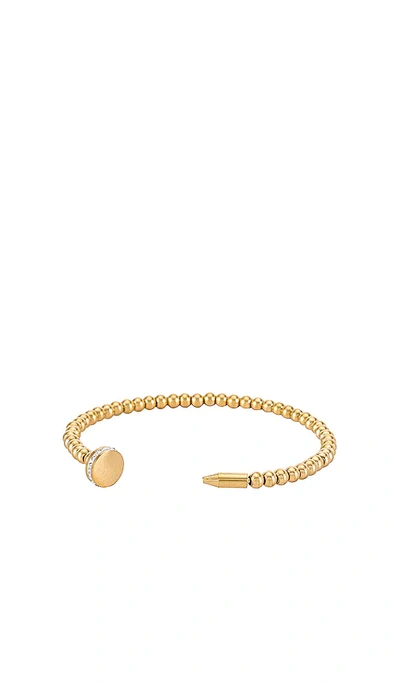 Bracha Roma Nail Cuff Bracelet In Metallic Gold
