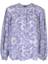 ISABEL MARANT BRUNILLE PRINTED BLOUSE