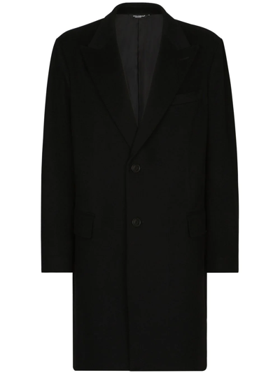 DOLCE & GABBANA DECONSTRUCTED SINGLE-BREASTED WOOL COAT