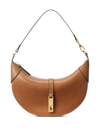 Polo Ralph Lauren Small Leather Shoulder Bag In Nude