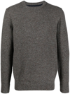 Barbour Crewneck Knitted Jumper In Braun