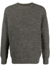 BARBOUR RIBBED-KNIT LONG-SLEEVE JUMPER