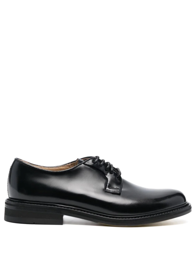 Doucal's Leather Lace-up Shoes In Black