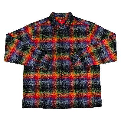 Pre-owned Supreme Plaid Flannel Shirt 'multicolor' In Multi-color