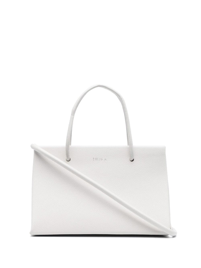 Medea Logo-detail Tote Bag In White