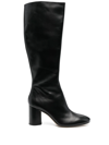 AEYDE ARIANA 80MM LEATHER BOOTS
