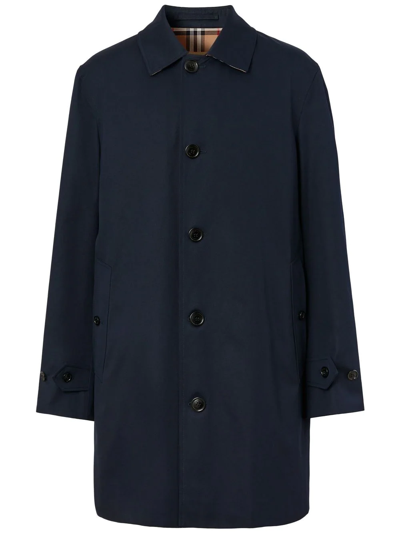 Burberry The Paddington Heritage Coat In Blue