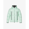 Moncler Montcla Brand-applique Shell-down Jacket In Bright Green