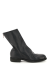Guidi Zip-up Heeled Leather Boots In Black