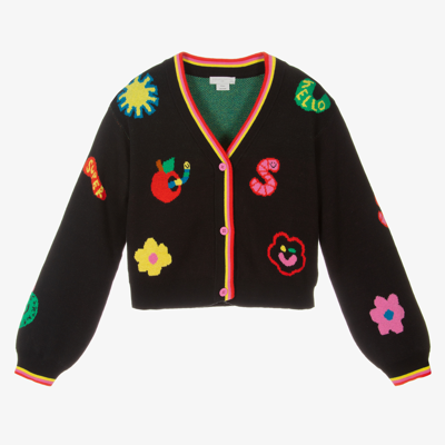Chloé Kids Black Jacquard Cardigan