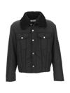 Ambush Logo-embossed Padded Short Jacket In Black