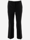 Alberto Biani Cropped Tailored Trousers In Nero